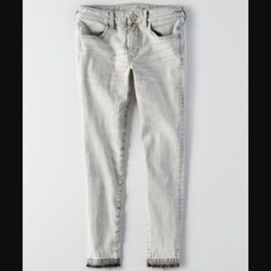 AEO 360° super stretch white/grey jeans
